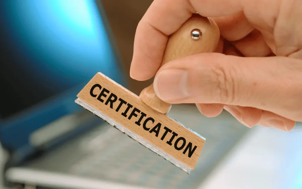 Certification