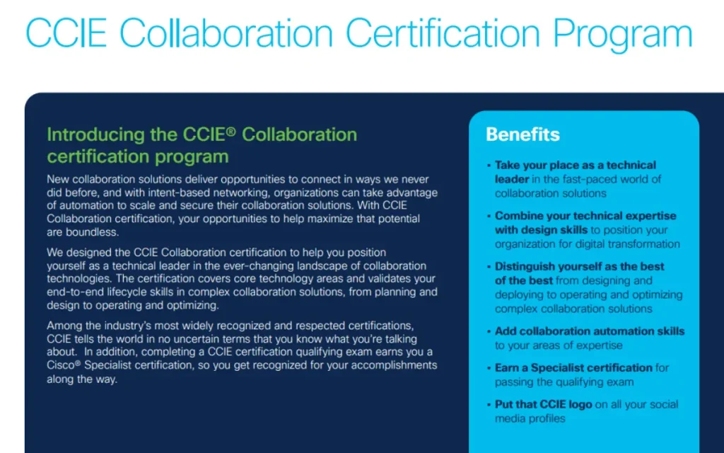 CCIE Collaboration Overview