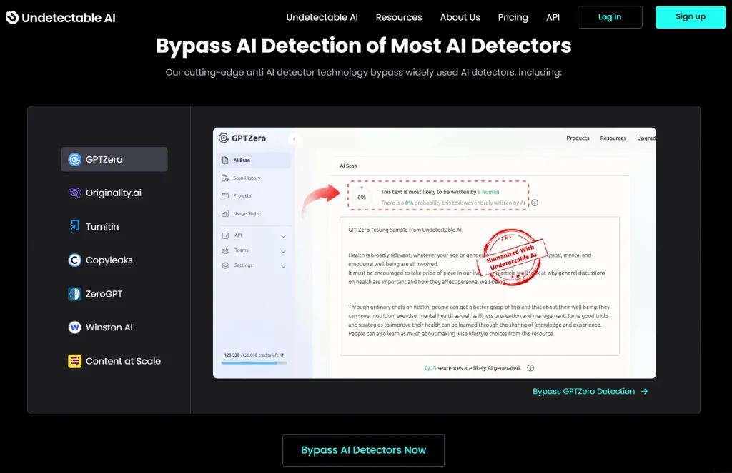 Bypass AI detection