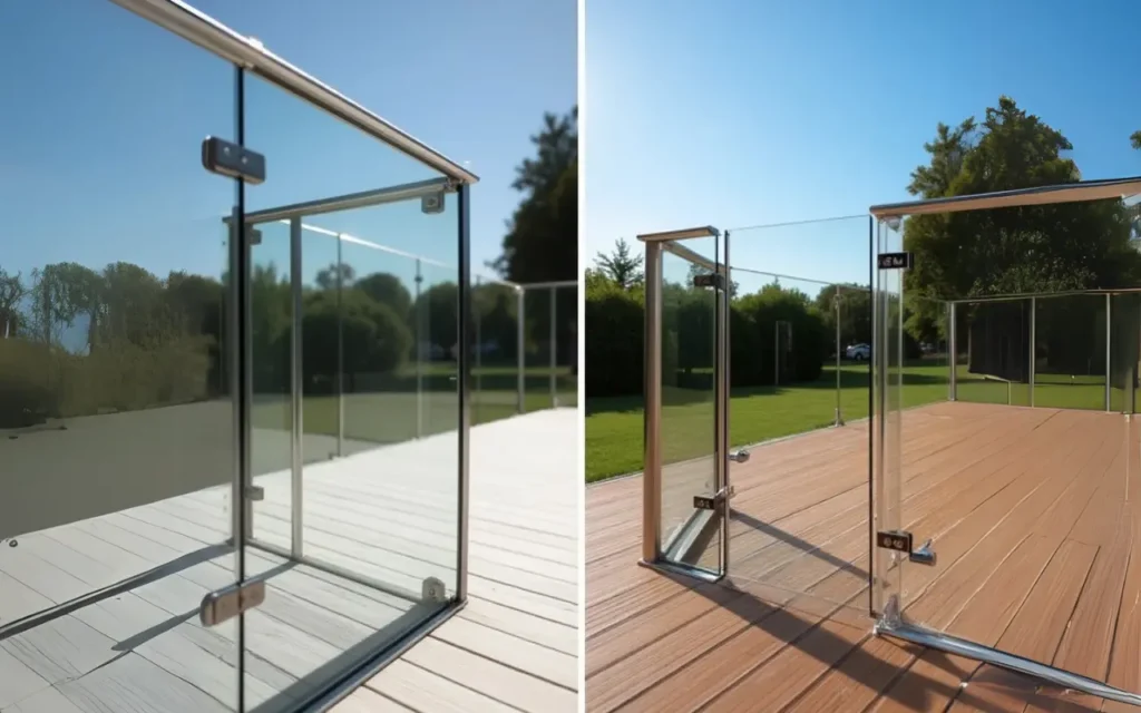 framed Glass Panel Railing