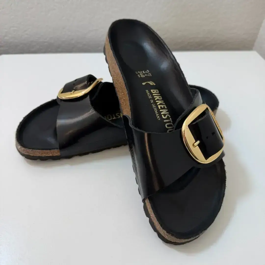 The Madrid Big Buckle High Shine in Black: The Statement of Intent
