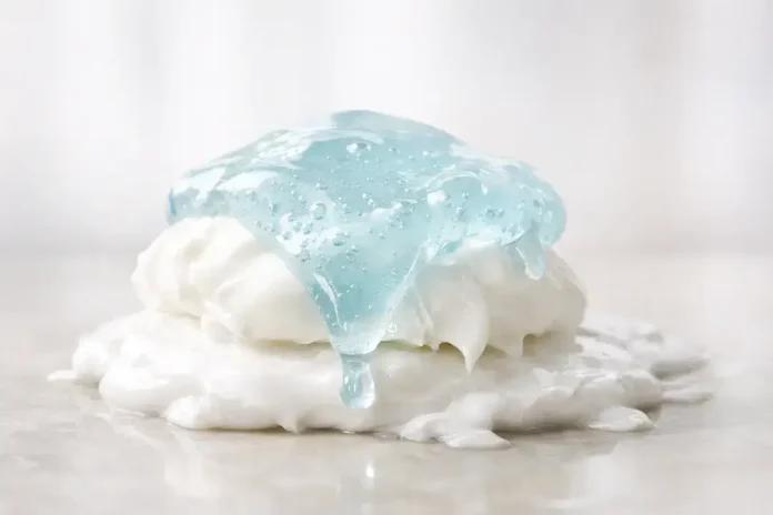 1770974331794_1498 Blue gel dripping on white cream