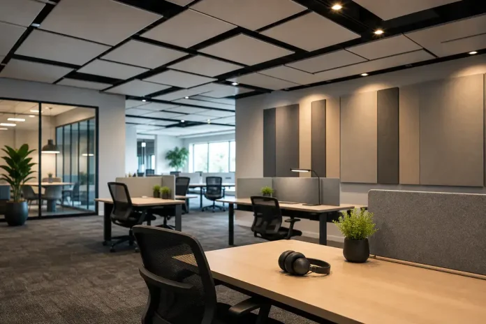 Modern open-plan office workspace